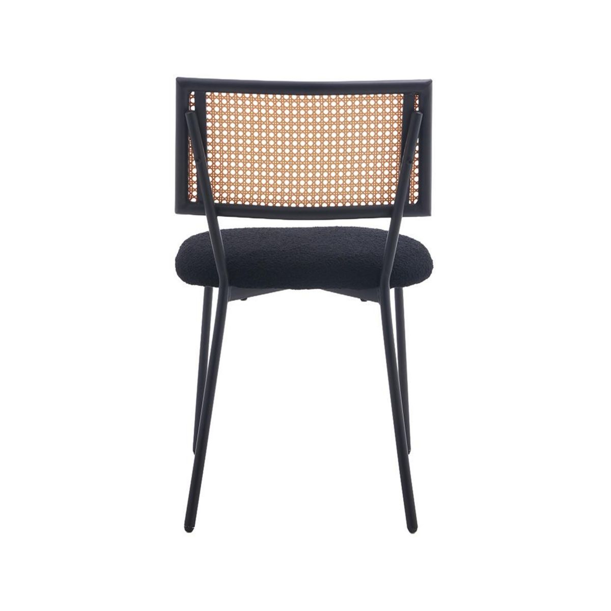 LISA DESIGN Luciano - lot de 2 chaises - en tissu bouclette