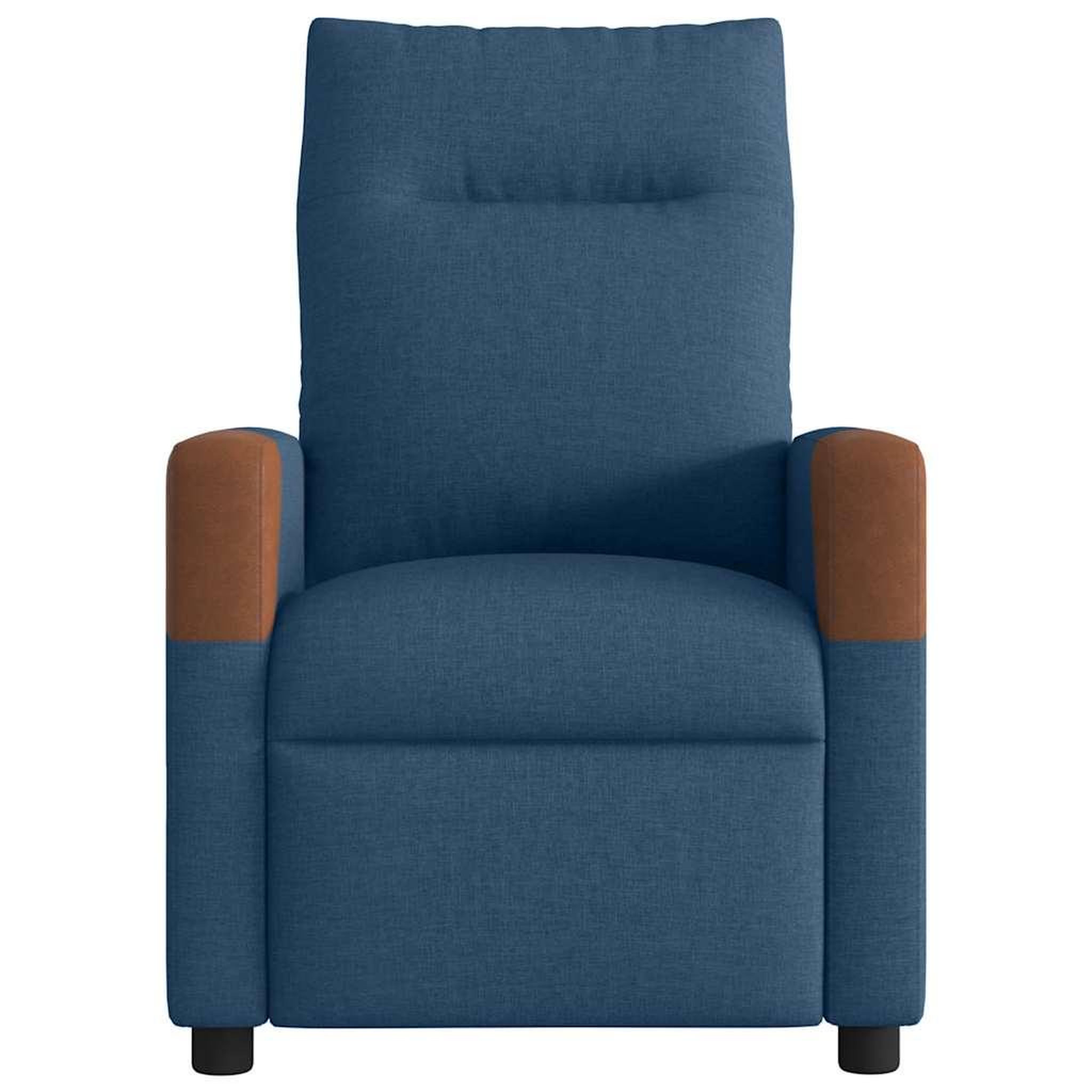 Voir la diapositive 3 : VIDAXL Fauteuil inclinable Bleu Tissu