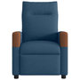 Voir la diapositive 3 : VIDAXL Fauteuil inclinable Bleu Tissu