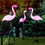 Voir la diapositive 4 : HI HI Pieu de jardin solaire a LED Flamant rose 3 pcs
