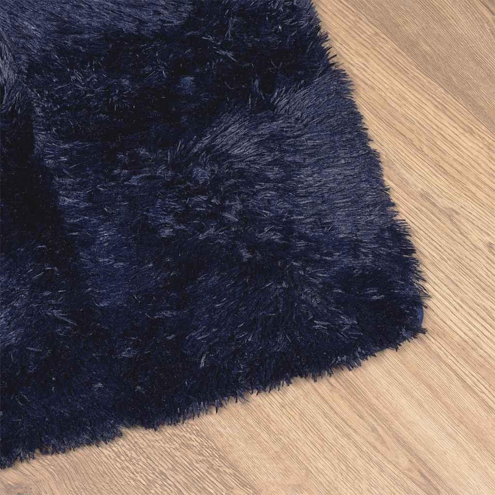 Voir la diapositive 4 : VIDAXL Tapis shaggy a poils longs NAVARRA bleu marine 200x290 cm