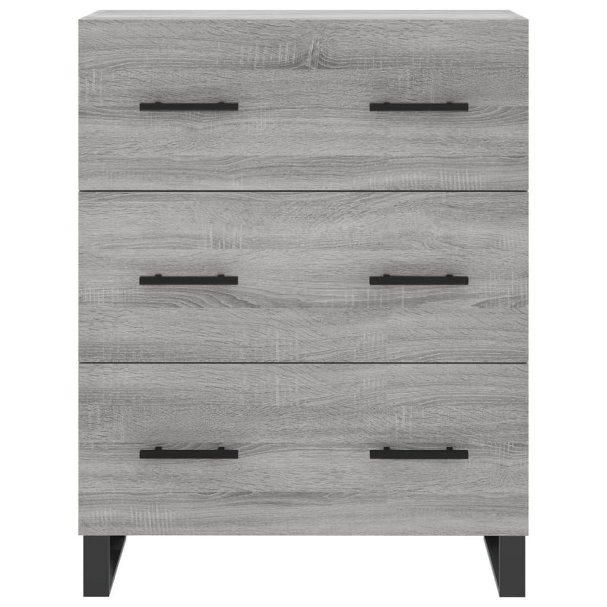 VIDAXL Buffet sonoma gris 69,5x34x90 cm bois d'ingenierie