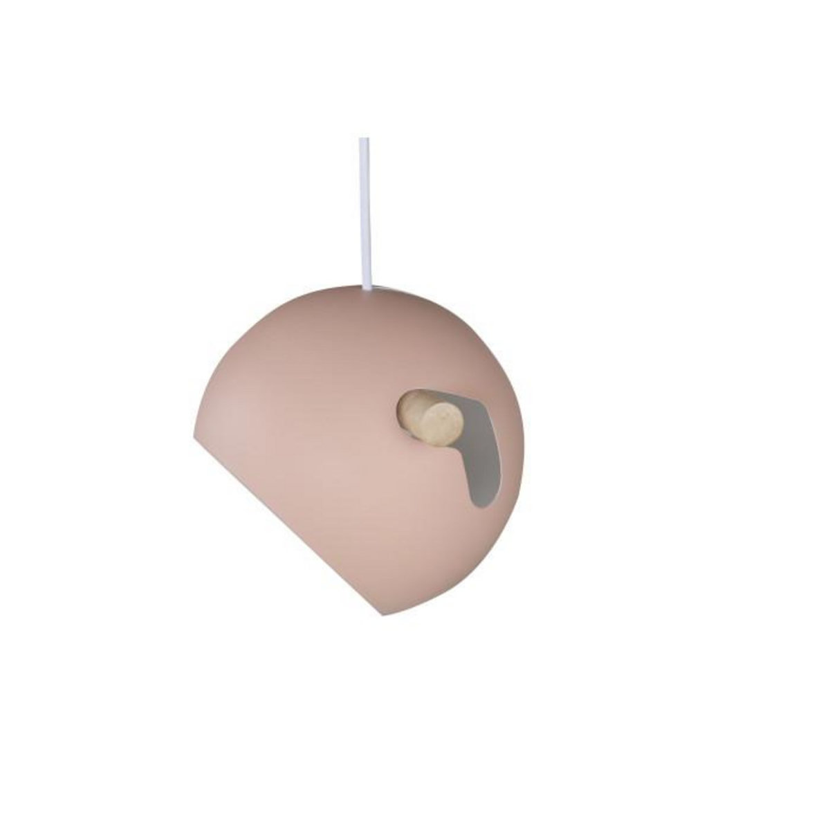 Paris Prix Lampe Suspension Design 3 Lampes  Tubbie  73cm Rose Poudré