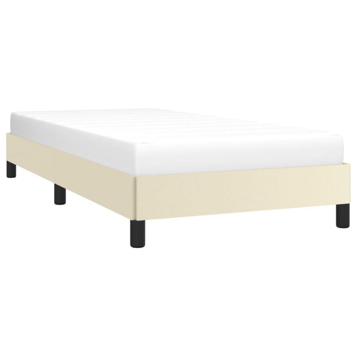 VIDAXL Cadre de lit sans matelas creme 90x200 cm similicuir