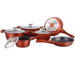 Royalty Line Batterie de cuisine Royalty Line RLBS1010M-BUR 13 pièces bordeaux