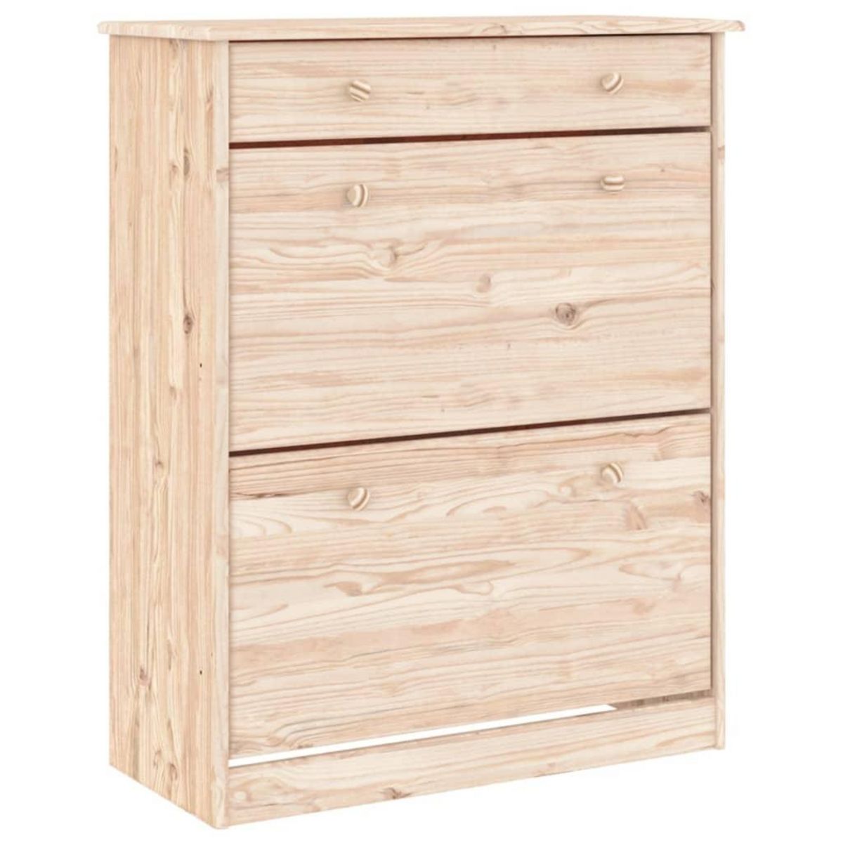 VIDAXL Armoire a chaussures ALTA 77x35x96 cm bois massif de pin