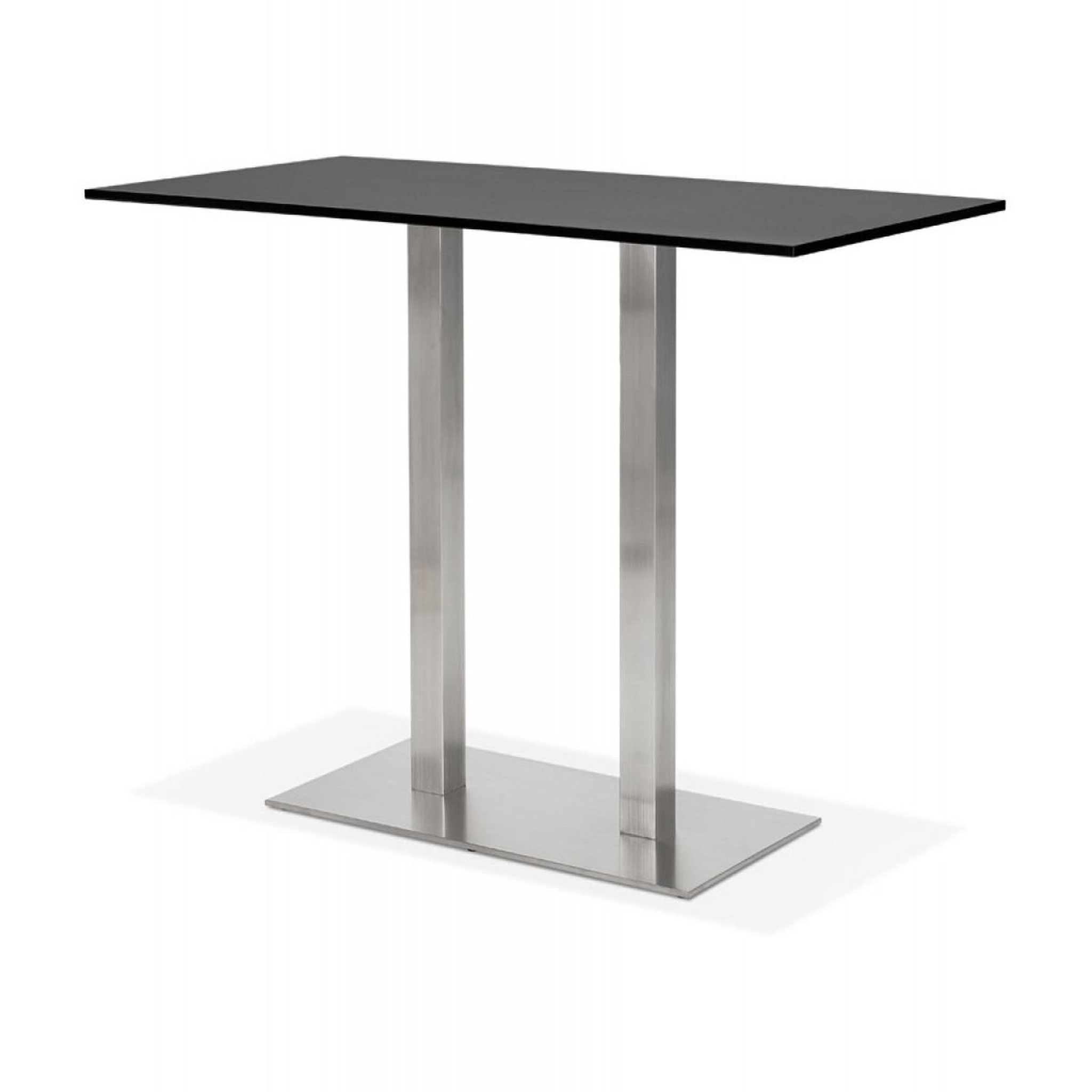 Voir la diapositive 4 : Paris Prix Table haute mange-debout  pansy  160cm noir & argent