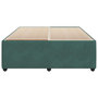 Voir la diapositive 4 : VIDAXL Cadre de lit sans matelas vert fonce 140x200 cm velours