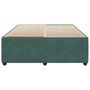 Voir la diapositive 4 : VIDAXL Cadre de lit sans matelas vert fonce 140x200 cm velours