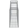 Voir la diapositive 5 : VIDAXL Paniers a gabions arques 2 pcs 300x30x60/80 cm Fer galvanise