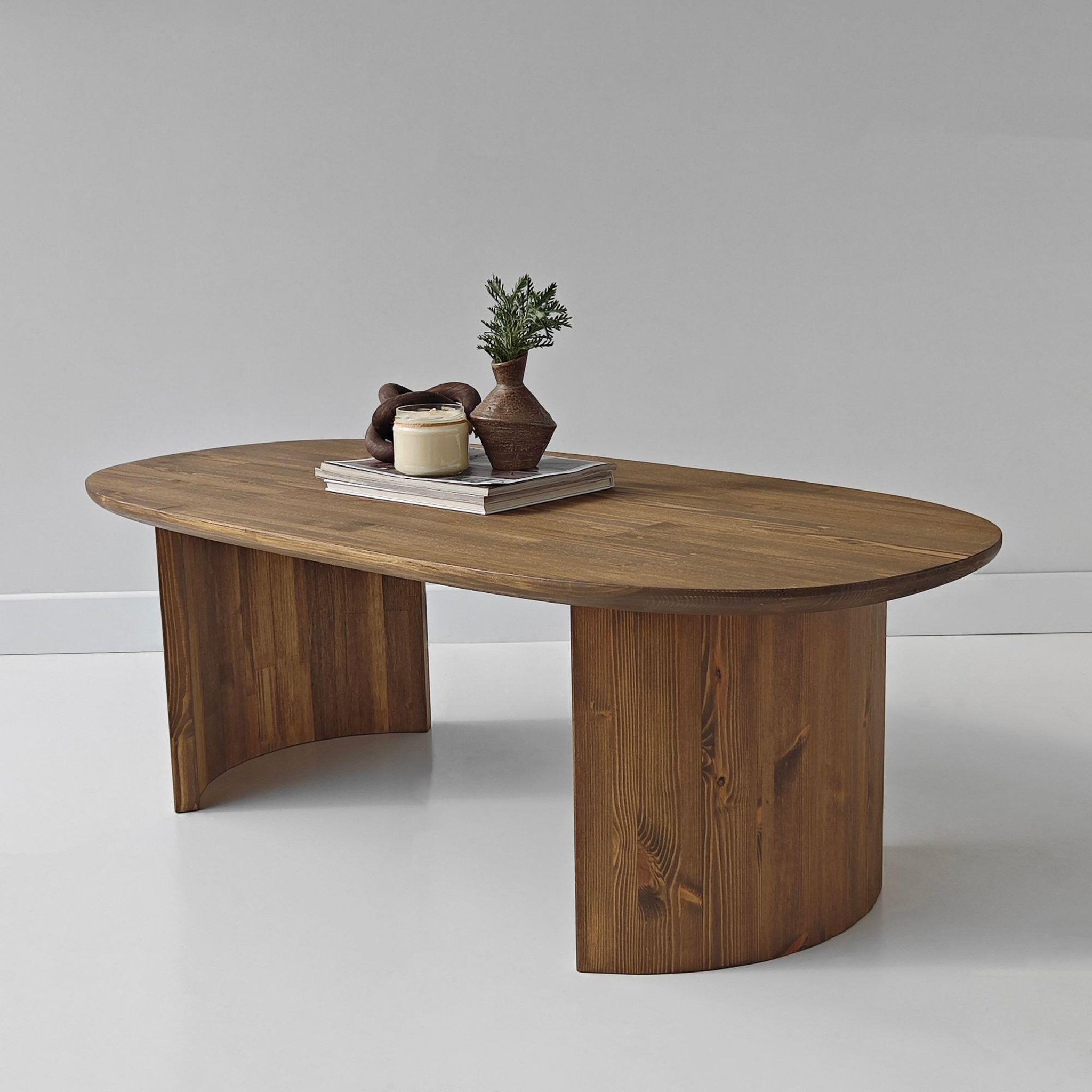 Voir la diapositive 2 : Habitat et Jardin Table basse en bois  Hudson  - 120 x 60 x 40 cm - Marron