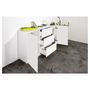 Voir la diapositive 5 : Buffet moderne 2 portes 3 tiroirs 160 cm LUCERA