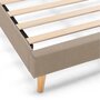 Voir la diapositive 4 : VS VENTA-STOCK Sommier tapissier Aura 140x200 cm  Beige, Hauteur 30 cm