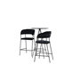 Voir la diapositive 3 : Paris Prix Ensemble Table de Bar & 2 Chaises  Bistro & Lui  105cm Noir