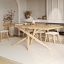 Voir la diapositive 2 : Rendez vous déco Table rectangulaire en bois d'hévéa massif foncé 8 personnes - Robin