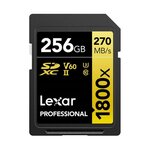 Duracell Carte mémoire SD Lexar SDXC 256 Go Noir