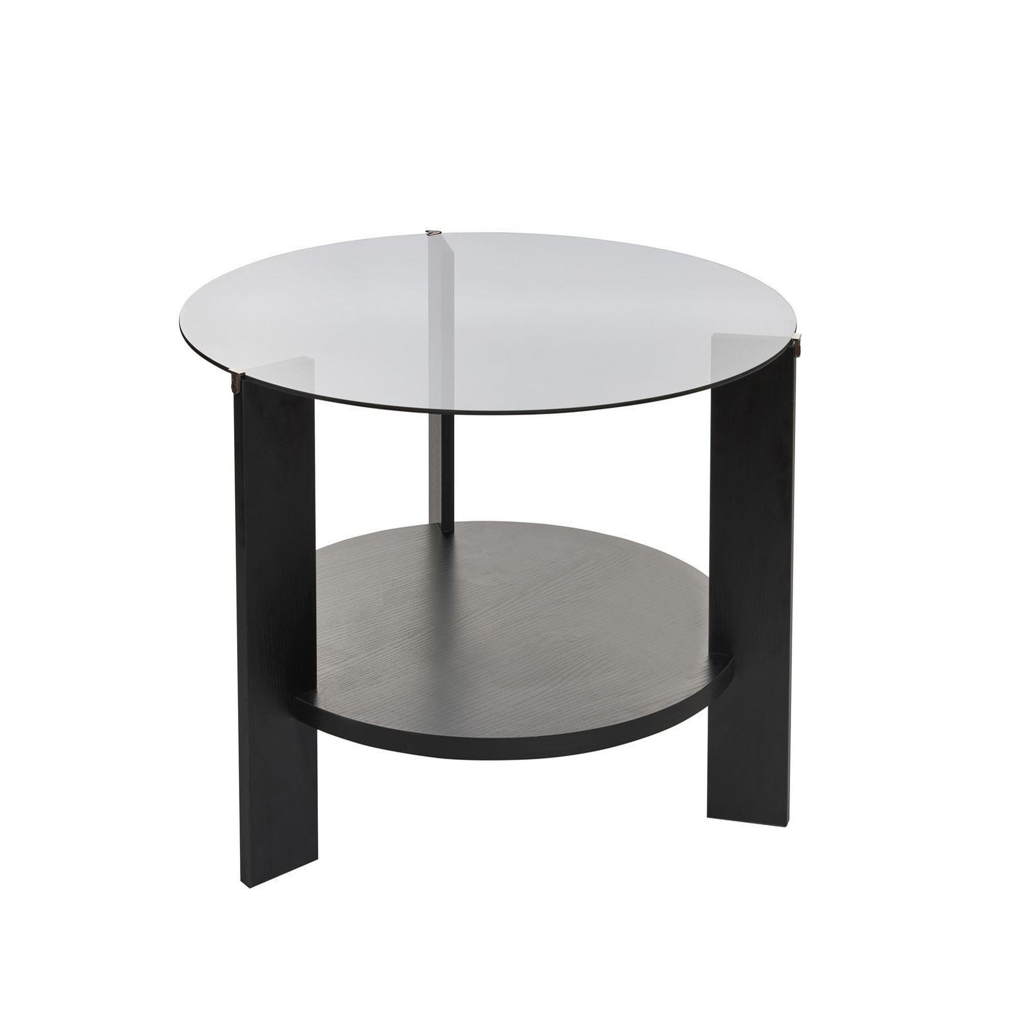 Habitat et Jardin Table basse en bois  clara  - 75 x 75 x 40 cm - bois noirfumée