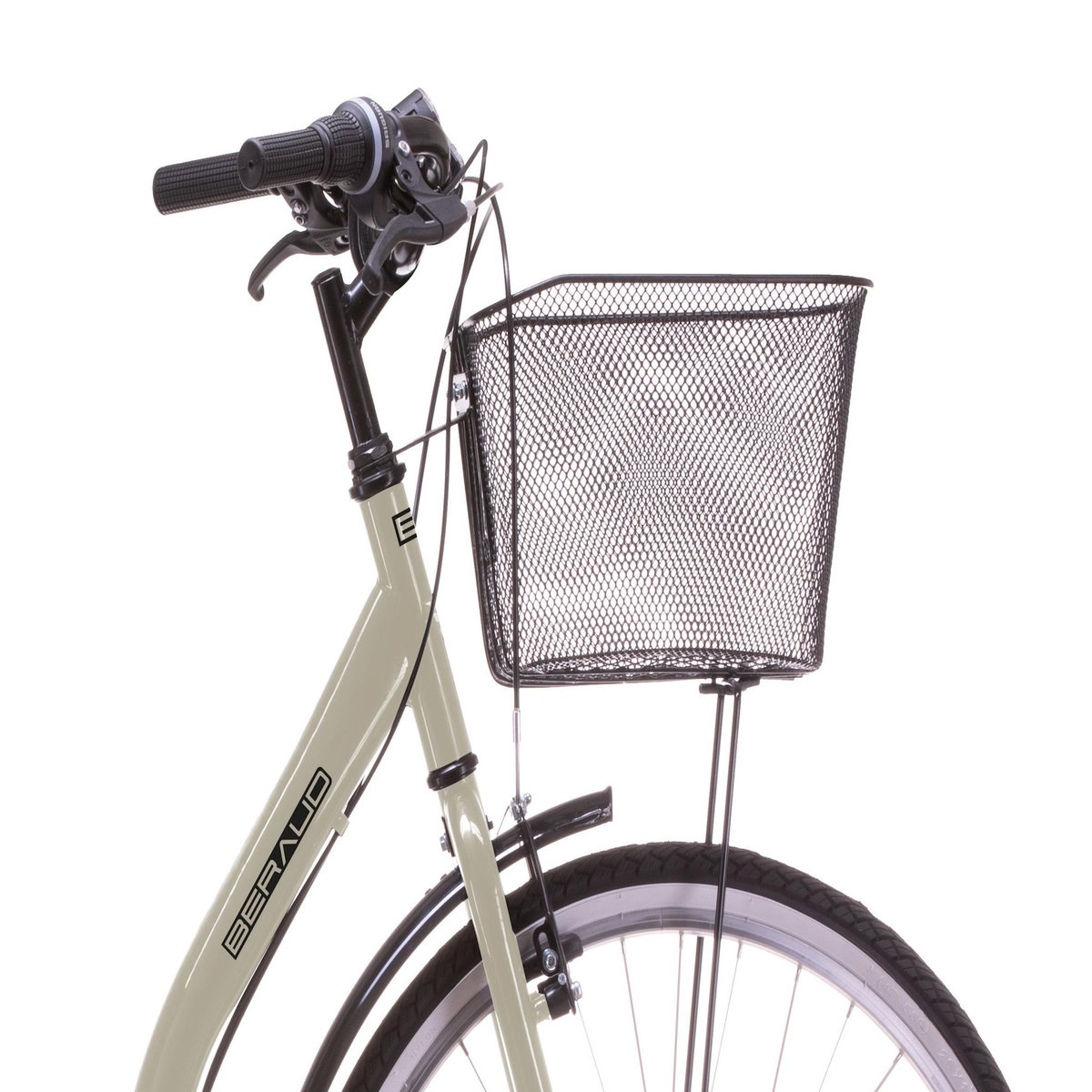 Vélo Ville 26'' City - 6 Vitesses - poignée tournante - dérailleur Shimano T21 - cadre emjambement bas - équipement City complet