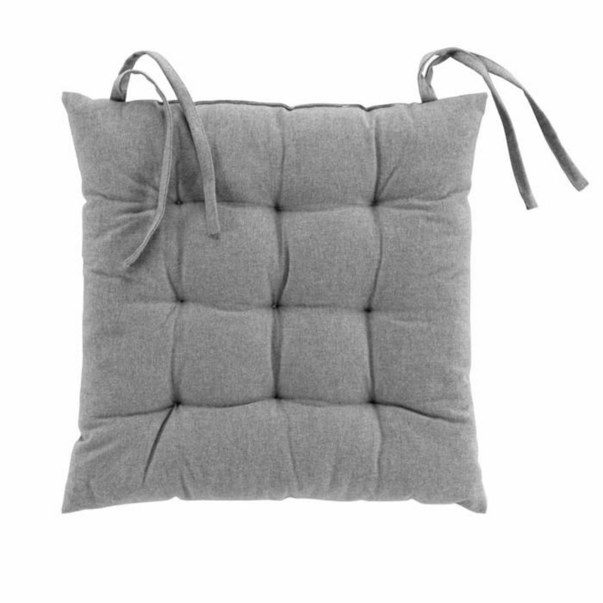 Paris Prix Coussin de Chaise  Mistral  40x40cm Gris Chiné