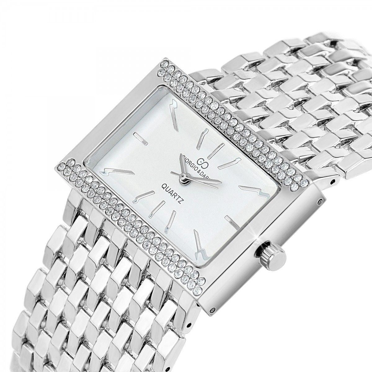 SC CRYSTAL Montre Daria élégante ornée de Cristaux scintillants par SC Crystal