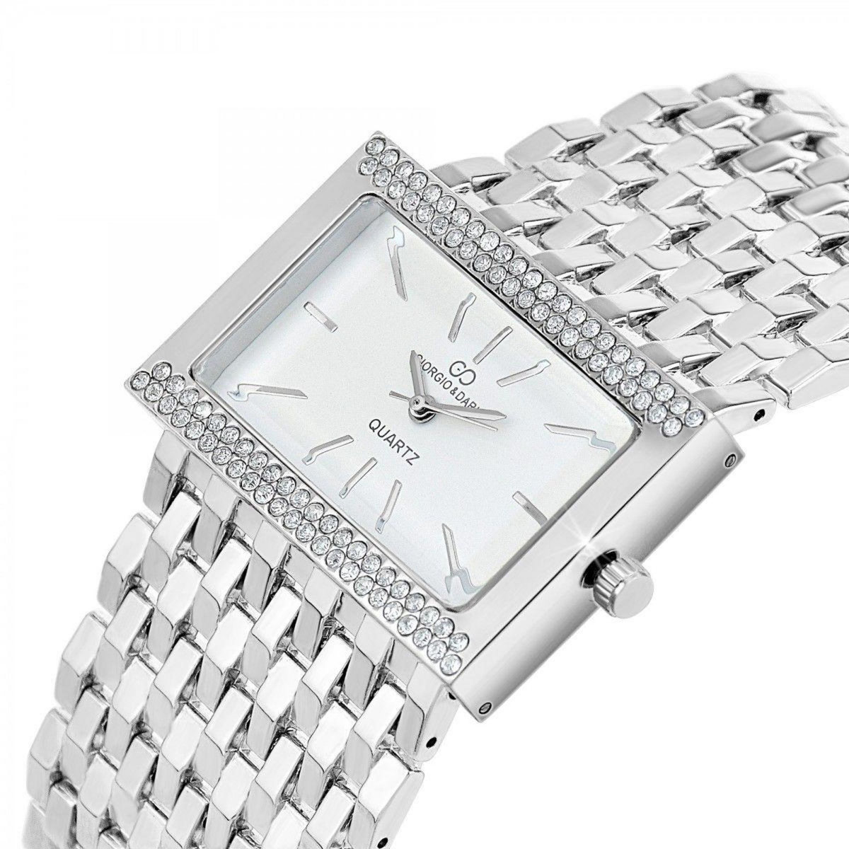 SC CRYSTAL Montre Daria élégante ornée de Cristaux scintillants par SC Crystal