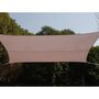 HESPERIDE Voile d'ombrage rectangulaire 2 x 3 m Curacao - Taupe