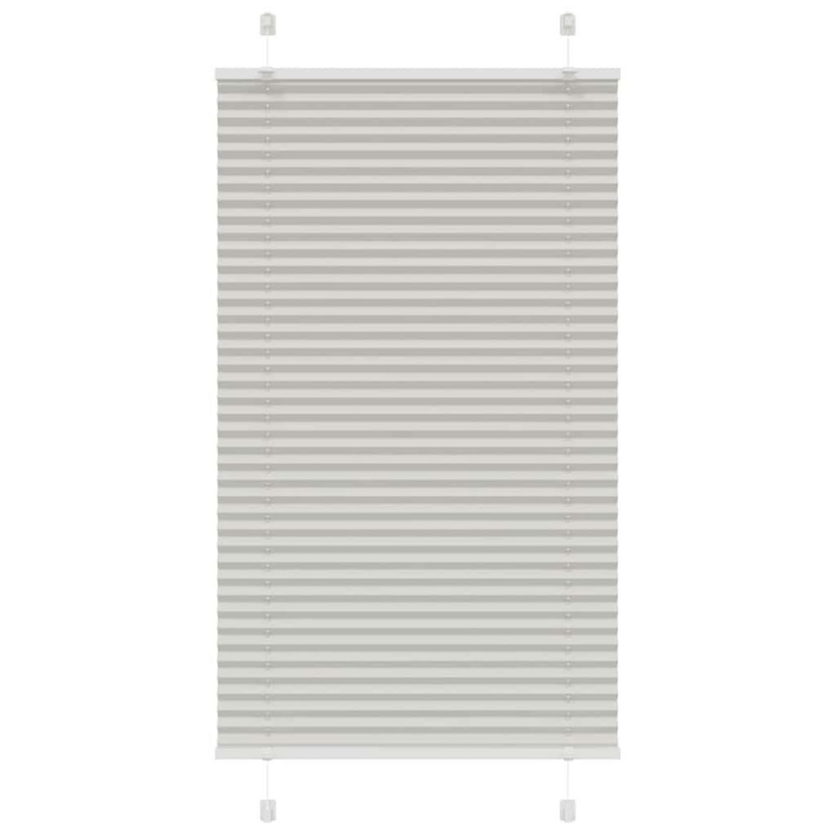 VIDAXL Store plisse gris clair 75x100 cm largeur du tissu 74,4 cm