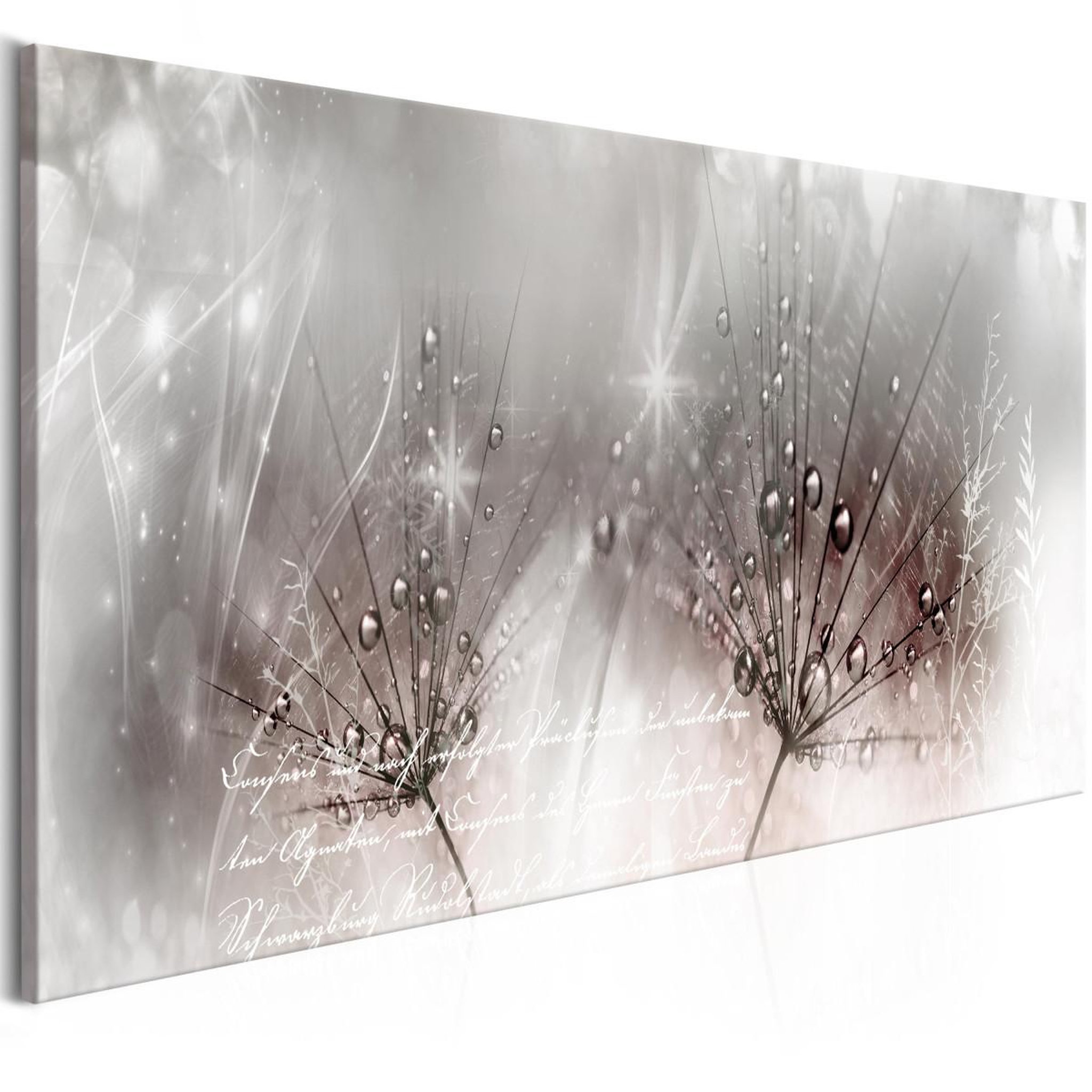 Paris Prix Tableau imprimé  drops of dew pink narrow. Coloris disponibles : Multicolore
