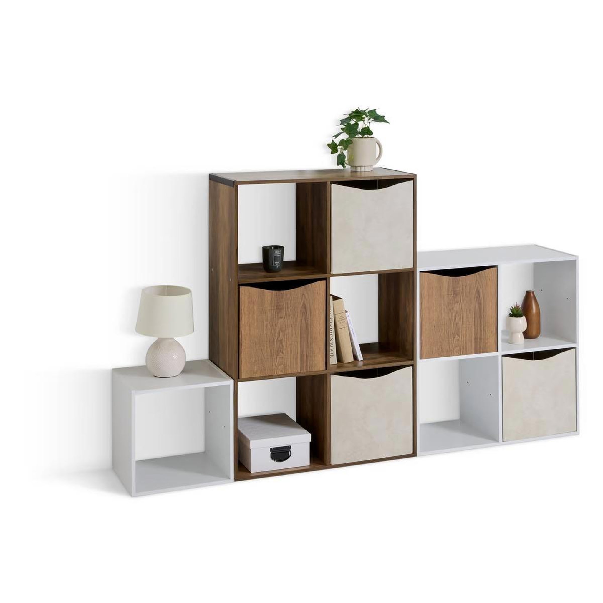 Voir la diapositive 3 : FIVE Boîte de rangement  côme  31x31cm marron