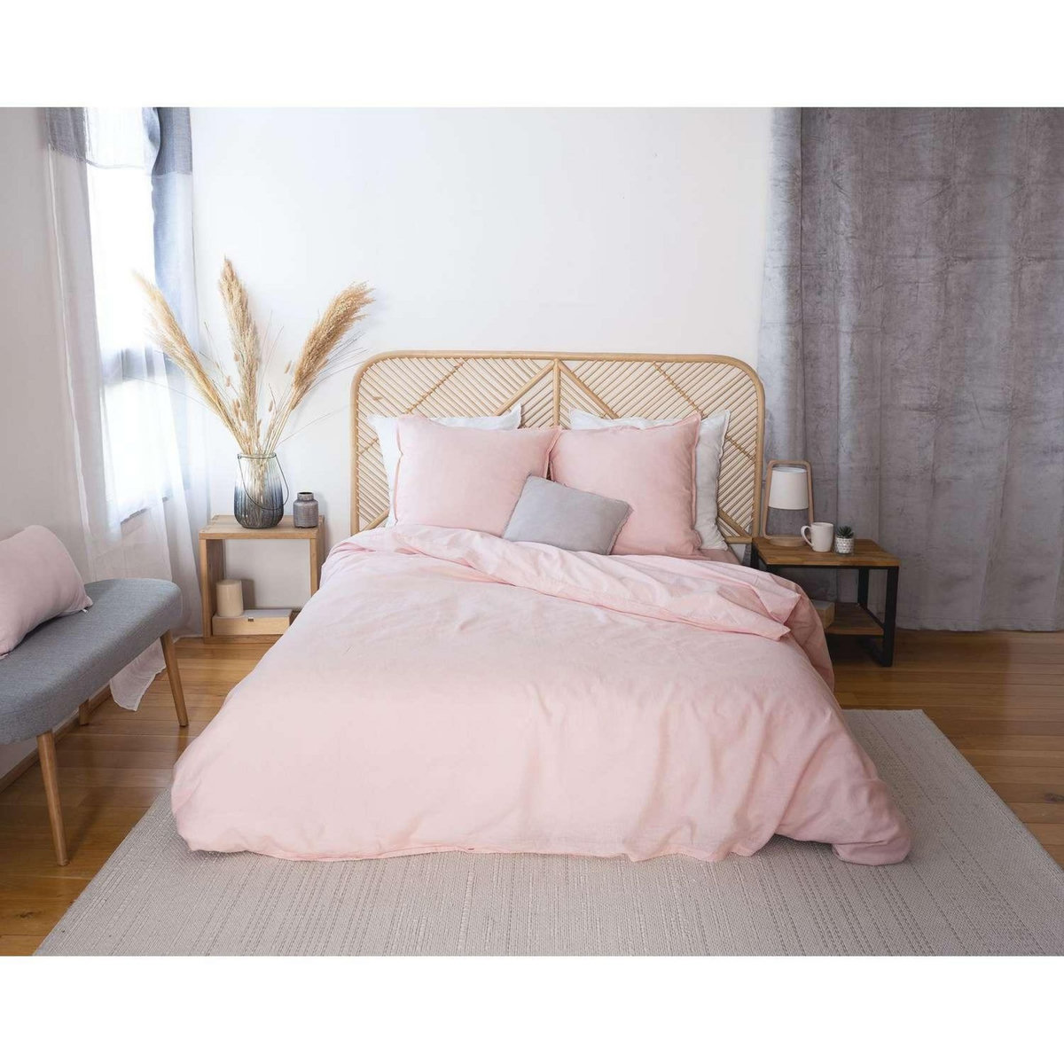 COTE DECO Parure de lit - Coton et Lin