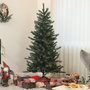 Voir la diapositive 4 : HOMCOM Sapin de Noël artificiel 180 cm arbre de Noël avec support en acier pliable, 467 branches, décoration de Noël effet réaliste, vert