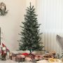 Voir la diapositive 4 : HOMCOM Sapin de Noël artificiel 180 cm arbre de Noël avec support en acier pliable, 467 branches, décoration de Noël effet réaliste, vert