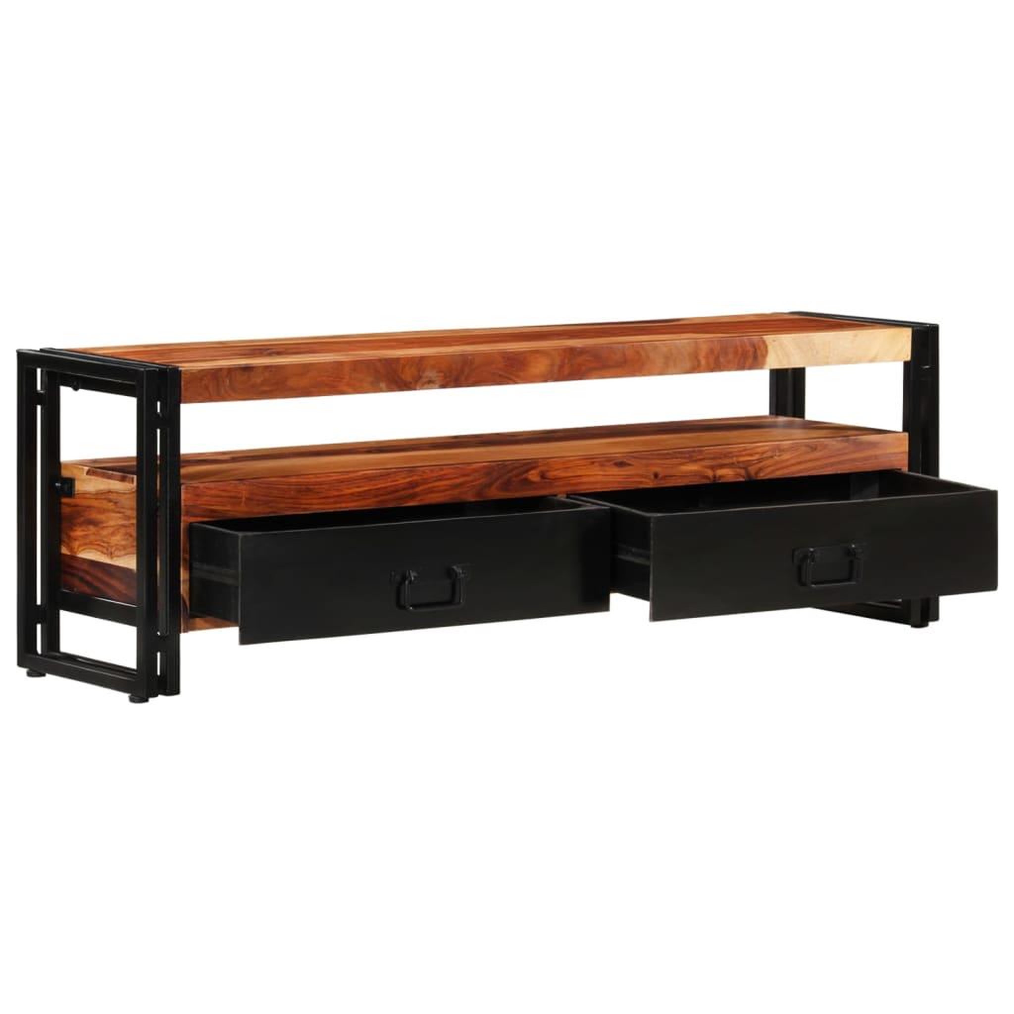 Voir la diapositive 3 : VIDAXL Meuble tv 120x30x40 cm bois de sesham solide