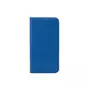 amahousse Housse iPhone 14 (6.1') folio bleu texturé rabat aimanté