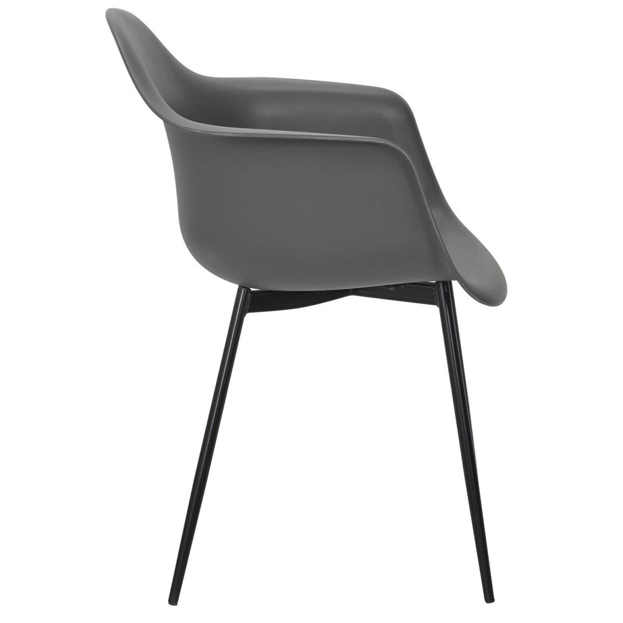 Voir la diapositive 4 : The Home Deco Factory Lot de 4 chaises fauteuil  gustav  85cm gris