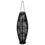 Voir la diapositive 1 : VIDAXL Bougeoir suspendu Bambou Noir 95 cm