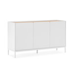 VS VENTA-STOCK Buffet Curva 3 portes couleur Blanc
