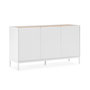 Voir la diapositive 1 : VS VENTA-STOCK Buffet Curva 3 portes couleur Blanc