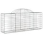 Voir la diapositive 3 : VIDAXL Paniers a gabions arques 25 pcs 200x50x80/100 cm Fer galvanise