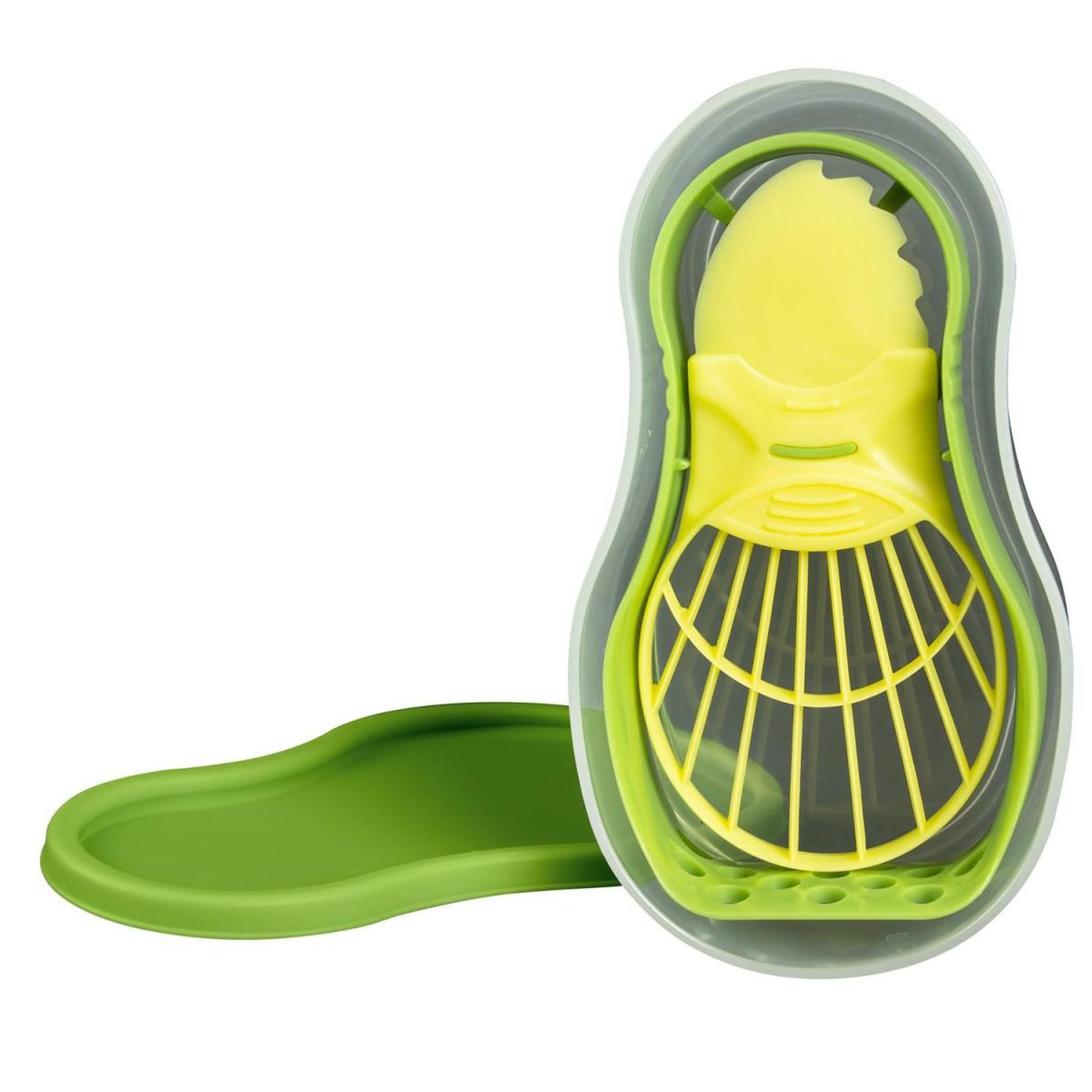 Voir la diapositive 2 : COOK CONCEPT Boîte à ustensiles  avocat  15cm transparent & vert