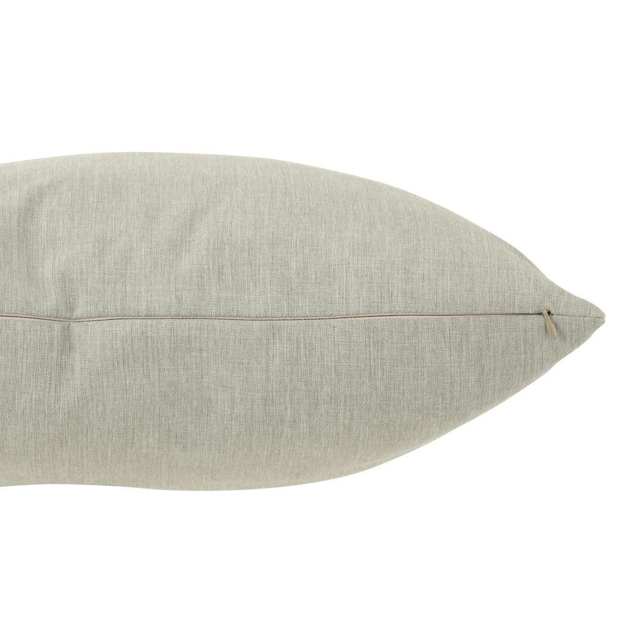 Voir la diapositive 2 : J-LINE Coussin déco  poly  50x50cm gris
