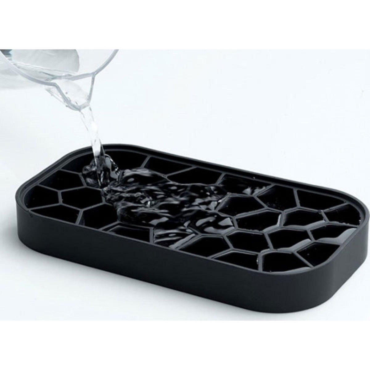 LEKUE Bac à glaçons silicone noir - 0250400n01c002