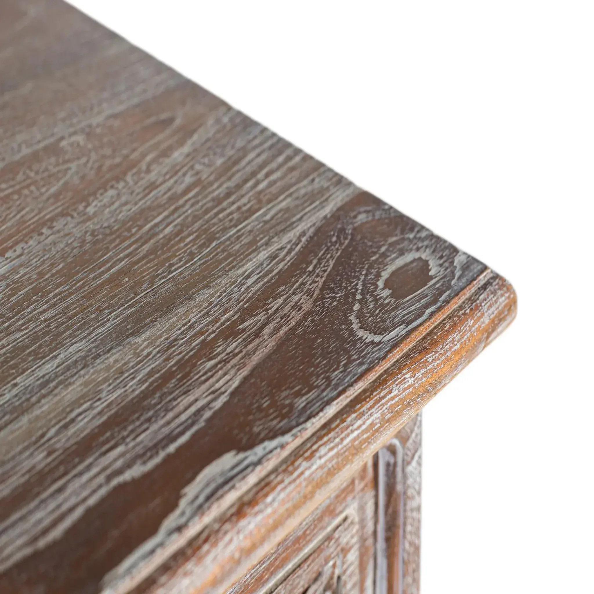 Voir la diapositive 3 : GINER Y COLOMER SL Buffet en bois de teck 100cm style boho sculpté
