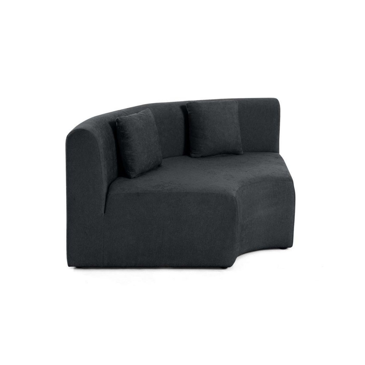 LISA DESIGN Ikare - module d'assise d'angle réversible - en tissu