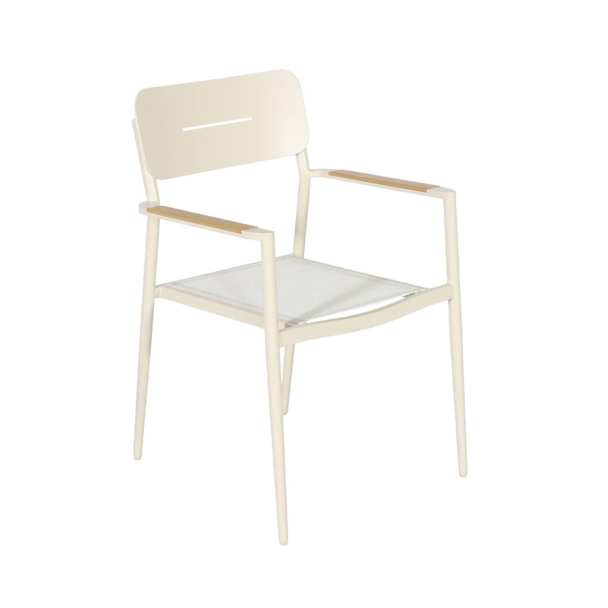 SWEEEK Table de jardin aluminium + 8 assises beige - Edera + Fira