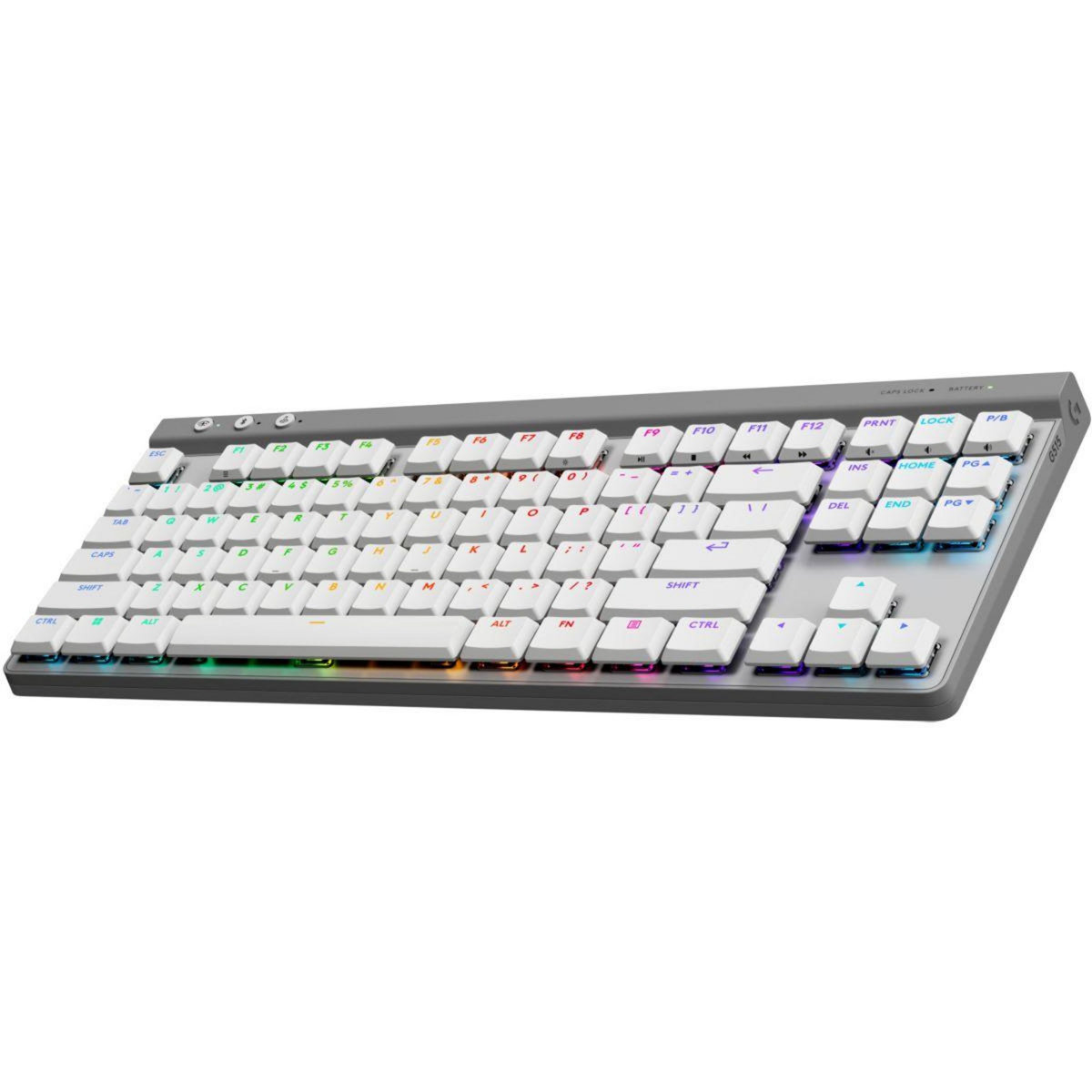 Logitech Clavier gamer sans fil G515 Lightspeed TKL tactile Blanc