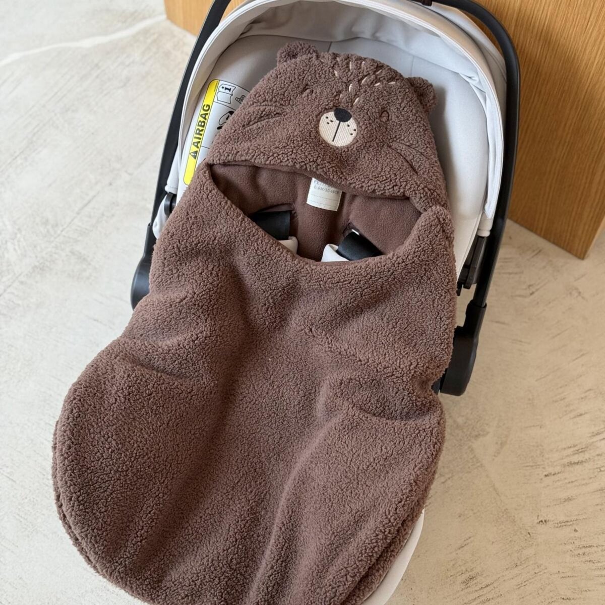 Petit Béguin Nid d'ange en sherpa Cracotte