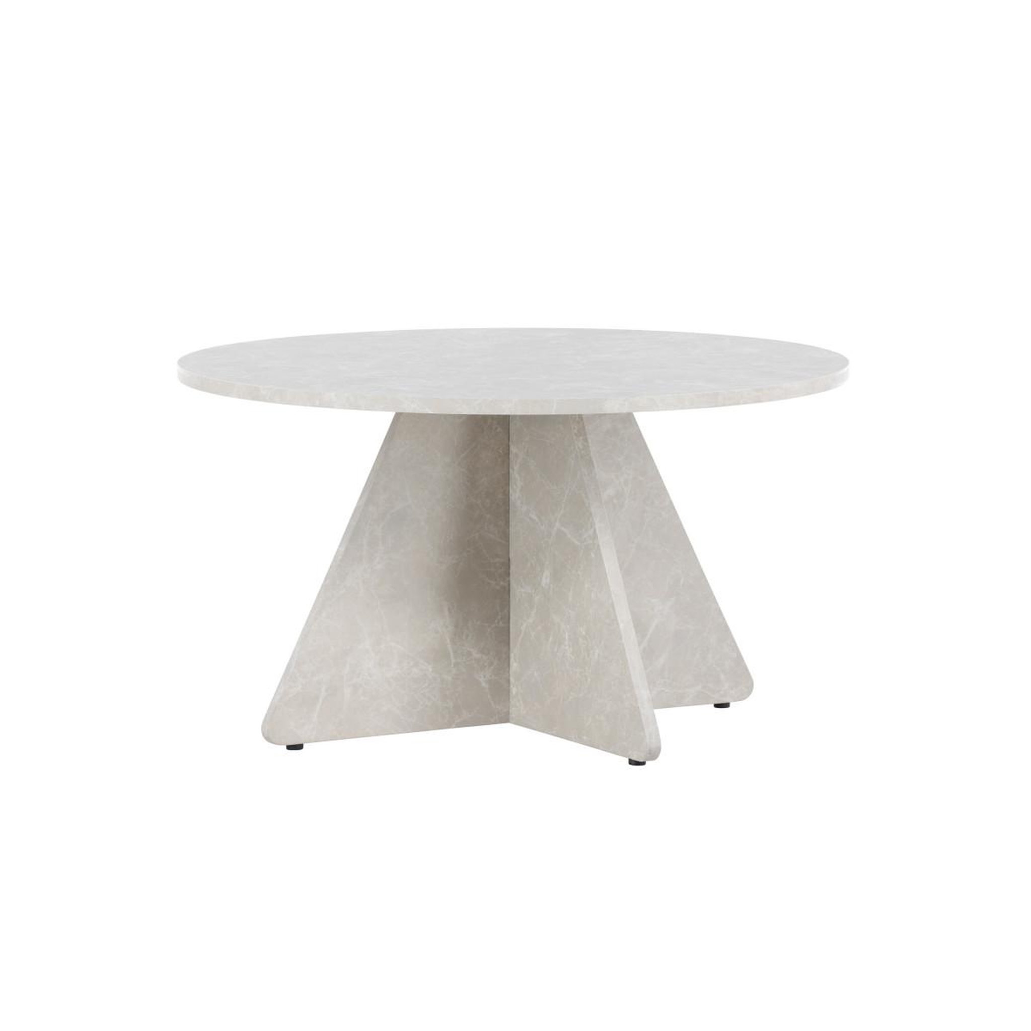 Voir la diapositive 3 : Paris Prix Table basse effet marbre  ﻿bootcut  80cm beige