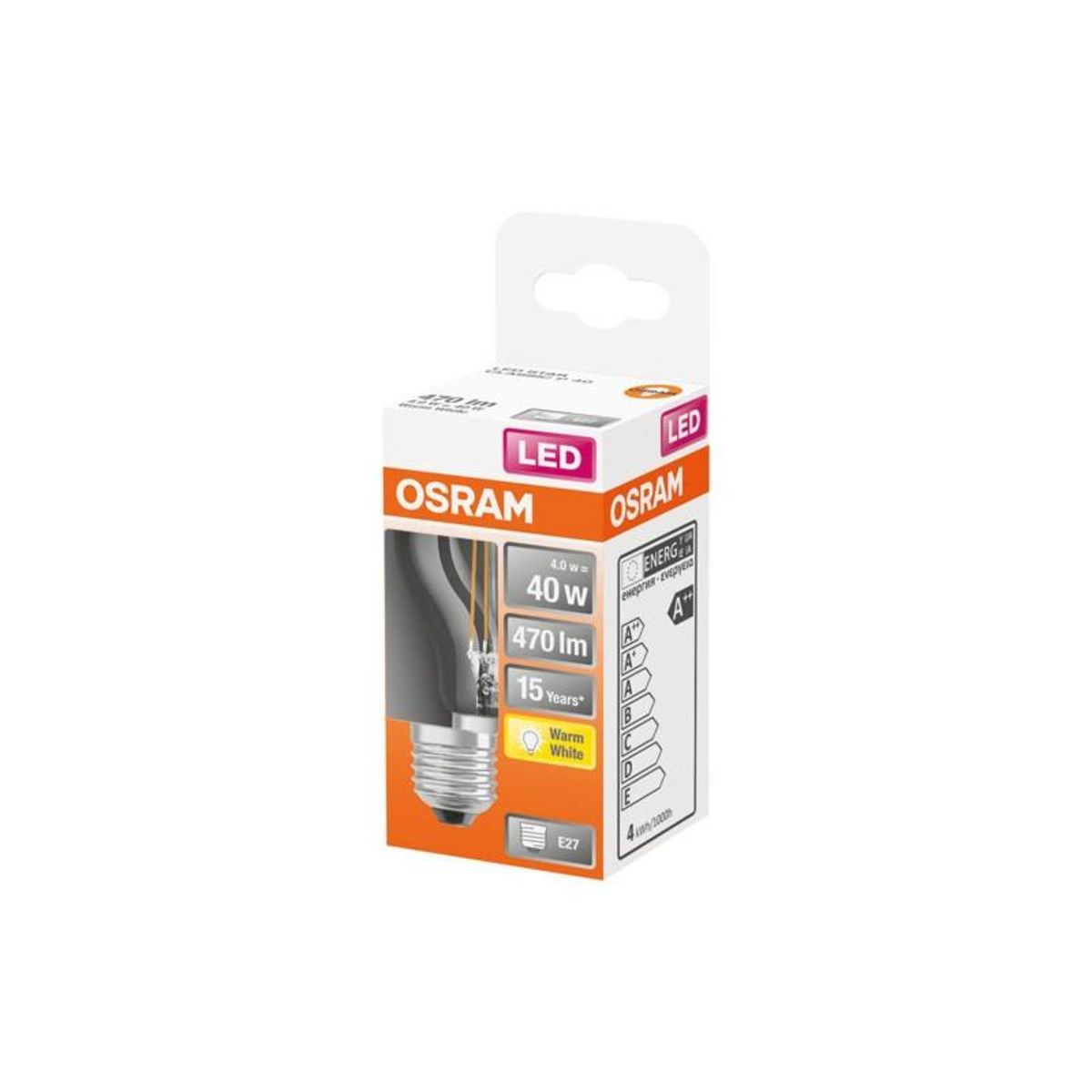 Osram LED SPH CLAIR FILA.4W E27 CHD BTE OSRAM - 4058075435162