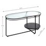 Voir la diapositive 6 : Paris Prix Table Basse Design  Ondulé  90cm Noir